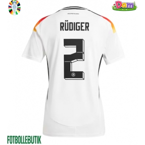 Tyskland Antonio Rudiger #2 Hemmatröja Kvinnor EM 2024 Kortärmad